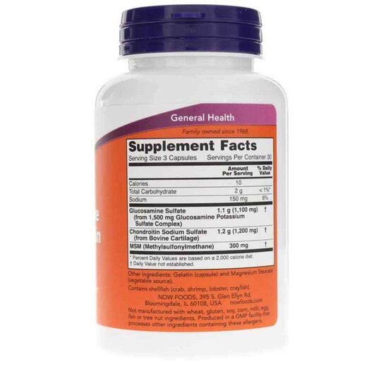Glucosamine & Chondroitin with MSM, NOW